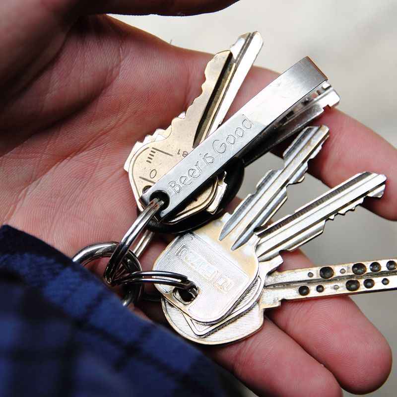Machine Shop Project Key Chain *PARAGON MACHINE WORKS* Streamliner Keychain Bottle Openerã - BLUE LUG ...